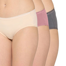 Load image into Gallery viewer, Wacoal Cotton Mid Waist Medium Coverage Everyday Wear Pack of 3 Hipster Panty PI03H04
