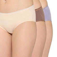 Load image into Gallery viewer, Wacoal Cotton Mid Waist Medium Coverage Everyday Wear Pack of 3 Hipster Panty PI03H04
