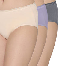 Load image into Gallery viewer, Wacoal Cotton Mid Waist Medium Coverage Everyday Wear Pack of 3 Midi Panty PI03I05
