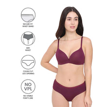 Load image into Gallery viewer, Wacoal BASICS Zoe Mid-waist Medium Coverage Everyday wear Hipster Panty - Wine PI03P02
