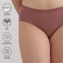 Load image into Gallery viewer, Wacoal BASICS Zoe Mid-waist Medium Coverage Everyday wear Hipster Panty-Pink PI03P02
