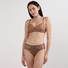 Load image into Gallery viewer, Wacoal Women’s BASICS Zoe Mid-waist Medium Coverage  Everyday wear Hipster Panty-Brown PI03P03

