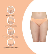 Load image into Gallery viewer, Wacoal Everyday Elegance Low Waist Medium Coverage Everyday Wear Bikini Panty - Peach PI05A01
