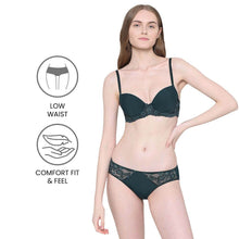 Load image into Gallery viewer, Wacoal Balcony &amp; Beyond Low Waist Medium Coverage Everyday Wear Bikini Panty - Dark Green PI05B02
