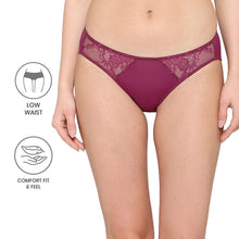 Load image into Gallery viewer, Wacoal Balcony &amp; Beyond Low Waist Medium Coverage Everyday Wear Bikini Panty-Wine PI05B02
