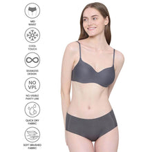 Load image into Gallery viewer, Wacoal Invisible Comfort Mid-Waist Full Coverage Seamless Everyday wear Hipster Panty - Grey PI05E01
