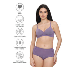 Load image into Gallery viewer, Wacoal Cool Comfort High-waist Full Coverage Everyday wear Midi Panty-Purple PI05H01
