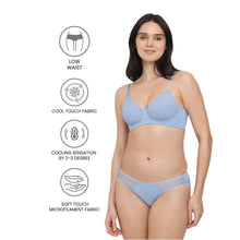 Load image into Gallery viewer, Wacoal Cool Comfort Low-waist Medium Coverage Everyday wear Bikini Panty-Blue PI05H03
