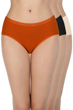 Load image into Gallery viewer, Amante Solid Low Rise Hipster (Pack of 3) 43001
