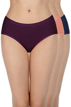 Load image into Gallery viewer, Amante Solid Low Rise Hipster (Pack of 3) 43001
