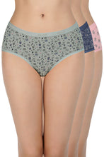 Load image into Gallery viewer, Amante Printed Low Rise Hipster (Pack of 3) 43101
