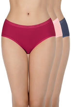 Load image into Gallery viewer, Amante Solid Mid Rise Hipster Panty (Pack of 3) 43001
