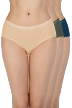 Load image into Gallery viewer, Amante Solid Mid Rise Hipster Panty (Pack of 3) 43001
