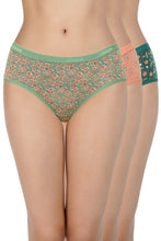 Load image into Gallery viewer, Amante Printed Mid Rise Hipster Panty (Pack of 3) 43101
