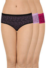 Load image into Gallery viewer, Amante Printed Low Rise Hipster (Pack of 3) 43101
