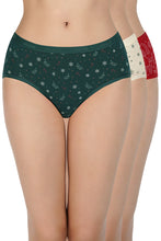 Load image into Gallery viewer, Amante Printed Low Rise Hipster (Pack of 3) 43101
