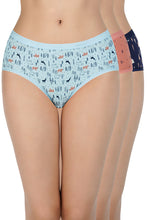 Load image into Gallery viewer, Amante Printed Low Rise Hipster (Pack of 3) 43101
