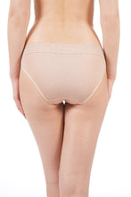 Load image into Gallery viewer, Amante Lace Bikini Panty Black &amp; Nude (Pack of 2) 45001
