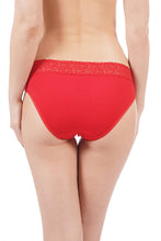 Load image into Gallery viewer, Amante Lace Bikini Panty Red &amp; Navy (Pack of 2) 45001
