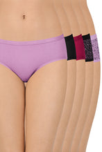 Load image into Gallery viewer, Amante Assorted Low Rise Hipster (Pack of 5) 45301
