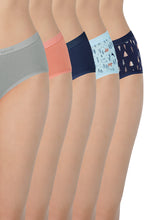 Load image into Gallery viewer, Amante Assorted Low Rise Hipster (Pack of 5) 45301
