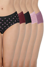 Load image into Gallery viewer, Amante Assorted Mid Rise Hipster Panty (Pack of 5) 45301
