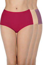 Load image into Gallery viewer, Amante Solid High Rise Full Briefs (Pack of 3) 53001
