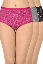 Load image into Gallery viewer, Amante Printed High Rise Full Brief (Pack of 3) 53101
