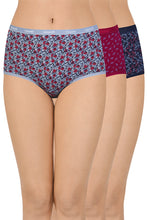Load image into Gallery viewer, Amante Printed Full Brief Panty (Pack of 3) 53101
