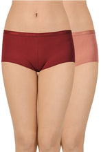 Load image into Gallery viewer, Amante Solid Low Rise Boyshort (Pack of 2) 62001
