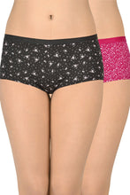 Load image into Gallery viewer, Amante Printed Low Rise Boyshorts (Pack of 2) 62101
