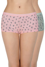 Load image into Gallery viewer, Amante Printed Low Rise Boyshort (Pack of 2) 62101
