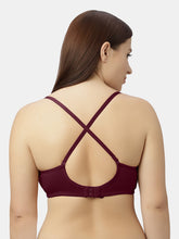 Load image into Gallery viewer, Sonari Padded Wirefree Cotton Spandex Medium Coverage Bra with Detachable Adjustable Straps – RIO

