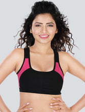 Load image into Gallery viewer, Dermawear Women's Padded Racer Back Sports Bra SB-1101
