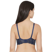 Load image into Gallery viewer, Wacoal Love to Lace  Padded Wired  3/4th Cup Everyday Wear Medium coverage T-Shirt Bra - Navy Blue SB3228
