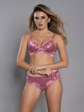 Load image into Gallery viewer, Sonari Soft Nylon Spandex Lightly Padded Medium Coverage Wirefree Bridal Lingerie Set with Lace Panty – SECTOS
