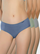 Load image into Gallery viewer, Sonari Seamless Nylon Spandex Full Coverage Hipster Panties Pack of 3 – SH 403
