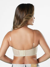 Load image into Gallery viewer, Sonari Removable Padding Wirefree Full Coverage Nylon Blend Tube Bra with Detachable Straps – PRETTY CAT
