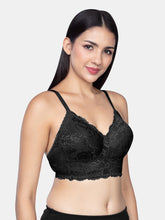 Load image into Gallery viewer, Sonari Padded Wirefree Full Coverage Lace Bra in Nylon Elastane – SONET
