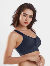 Load image into Gallery viewer, Sonari Moulded Wirefree Cotton Polyester Full Coverage Sports Bra with Adjustable Straps – SUPREMO
