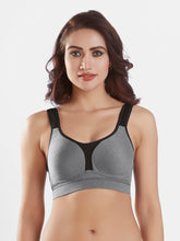 Load image into Gallery viewer, Sonari Moulded Wirefree Cotton Polyester Full Coverage Sports Bra with Adjustable Straps – SUPREMO
