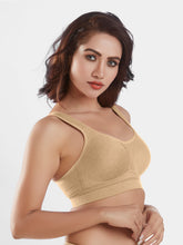 Load image into Gallery viewer, Sonari Moulded Wirefree Cotton Polyester Full Coverage Sports Bra with Adjustable Straps – SUPREMO
