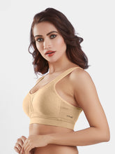 Load image into Gallery viewer, Sonari Moulded Wirefree Cotton Polyester Full Coverage Sports Bra with Adjustable Straps – SUPREMO
