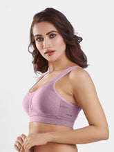 Load image into Gallery viewer, Sonari Moulded Wirefree Cotton Polyester Full Coverage Sports Bra with Adjustable Straps – SUPREMO
