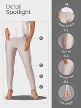 Load image into Gallery viewer, Go Colors Silver Nylon Stretch Shimmer Churidar
