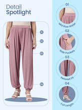 Load image into Gallery viewer, Go Colors Rusty Pink Viscose Stretch Harems
