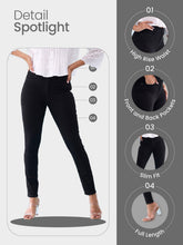 Load image into Gallery viewer, Go Colors Black Denim Skinny Jeans
