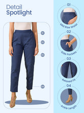 Load image into Gallery viewer, Go Colors Light Maroon Cotton Pencil Pant
