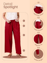 Load image into Gallery viewer, Go Colors Black Cotton Wide Leg Pants
