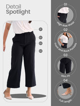 Load image into Gallery viewer, Go Colors Dark Brown Ponte Wide Pants
